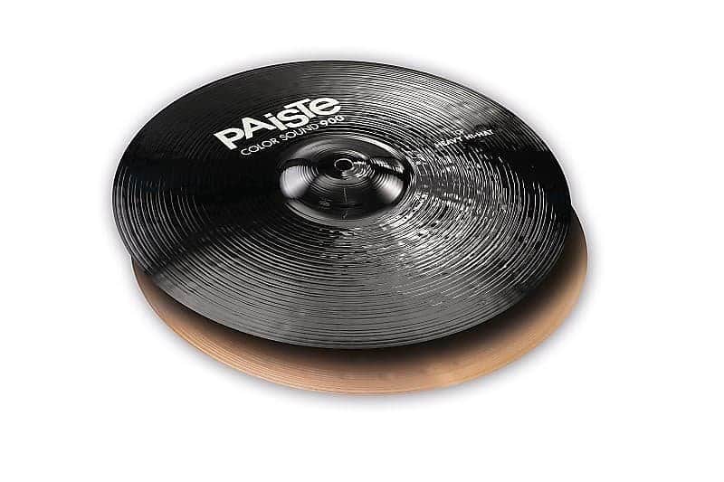 Paiste 14" Color Sound 900 Black Heavy Hi-Hat Pair Cymbals *IN STOCK* image 1