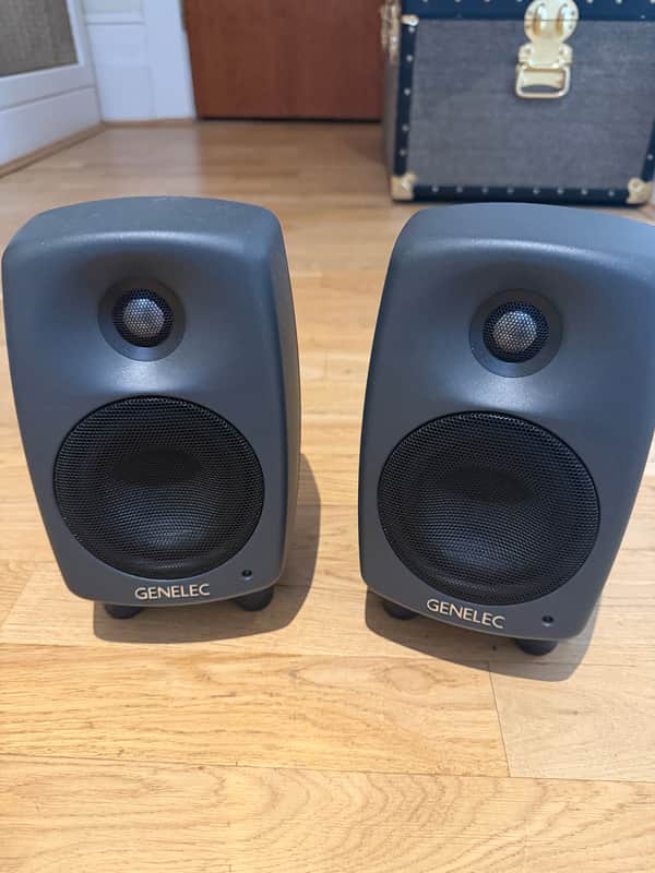 Genelec 8020D (PAIR) 4" Powered Nearfield Studio Monitor - Gray image 1