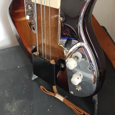 Vintage early 1960 Guyatone Hoshino Star Logo Bass Tobacco Burst Short Scale #1950 4 String Japan (MIJ) image 9