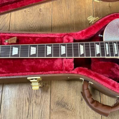 Gibson Left Handed Les Paul Standard 60s Gem Prism Sparkle Flake Guitar image 14