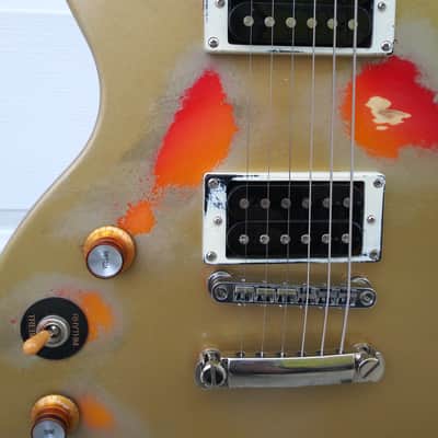 Custom Epiphone Les Paul Special II Relic Gold Over Sunburst Left Handed image 5