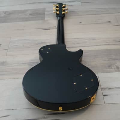 AIO SC77 Left Handed Electric Guitar - Solid Black *Cream Inlay w/SKB-56 Hard Case imagen 13
