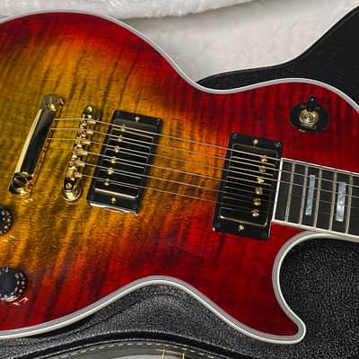 NEW! Gibson Les Paul Custom Axcess - Bengal Burst - ABSOLUTELY KILLER Flame! Only 8 lbs - Authorized Dealer - G07283 image 1