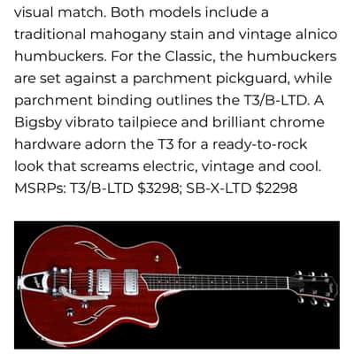 Taylor T3B 2010 - Cherry Fall limited edition image 15
