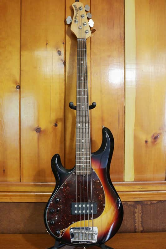 Ernie Ball Music Man Left-handed StingRay5 2005 Vintage Sunburst image 1