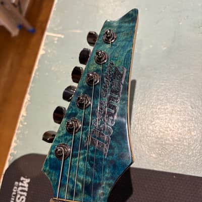 Ibanez USRG30-TG USA Custom RG - Transparent Blue w/ Non-Original Gig Bag image 9