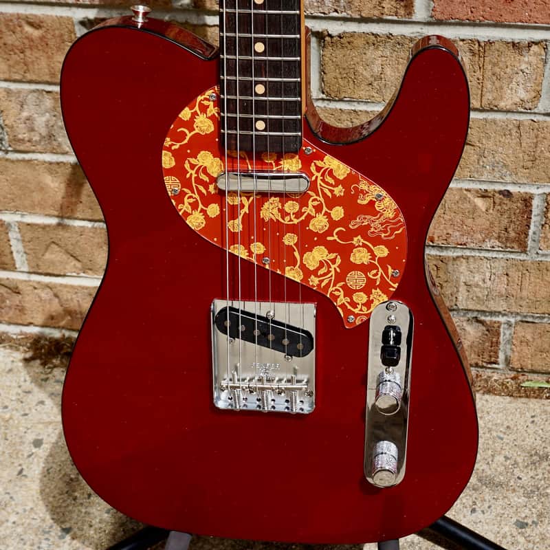 Fender Limited Edition Raphael Saadiq Telecaster Rosewood Fingerboard Dark Metallic Red image 1