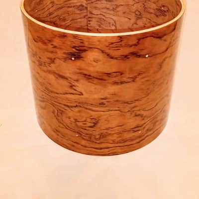 UNMARKED BUBINGA/MAPLE/BUBINGA 14X12"  - CLEAR GLOSS BUYER SHIPS image 2