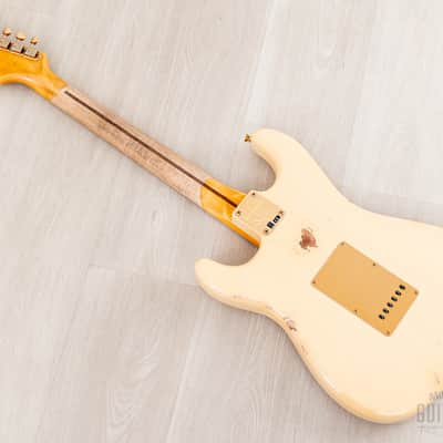 2023 Fender Custom Shop Limited Edition ‘55 Bone Tone Stratocaster Relic Aged Honey Blonde, Mary Kaye w/ Case, CoA image 13