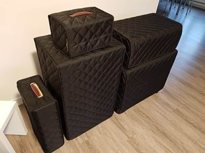 Combo Black Nylon quilted pattern - Combo Amp Cover CHANDLER AMPS C19T image 1