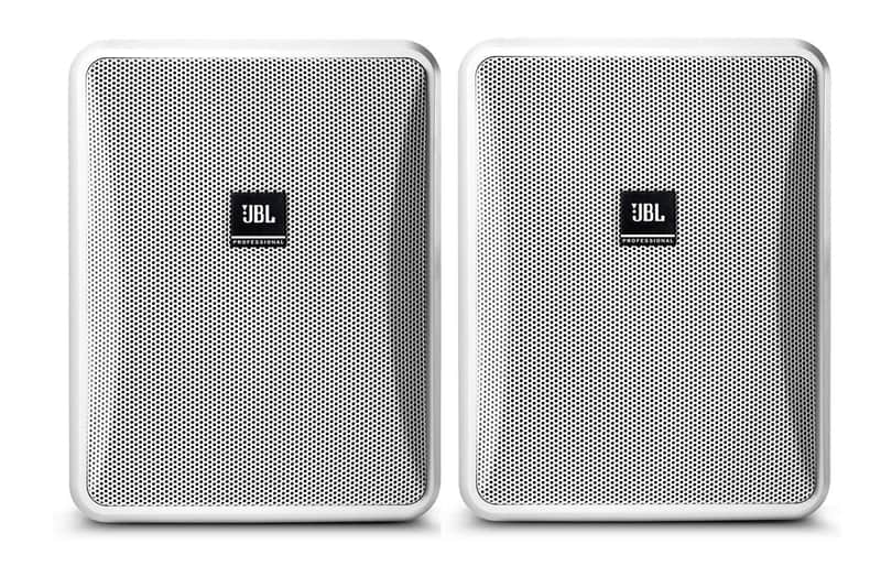 JBL Control 25-1-WH | 5.25inch Two Way Vented Loudspeaker White Pair image 1