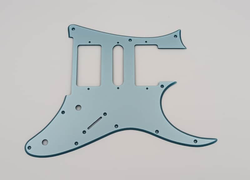 metallic ice blue acrylic pickguard for IBANEZ rg350dx guitar image 1