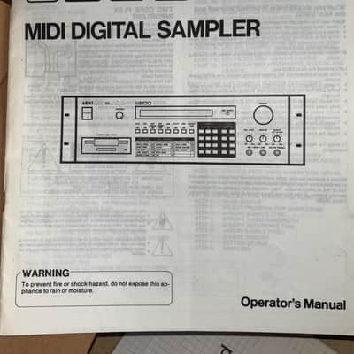 Akai S-900 Original Owner's Manual