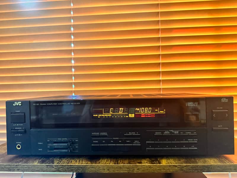 Vintage excellent JVC RX 301BK hi-fi receiver image 1