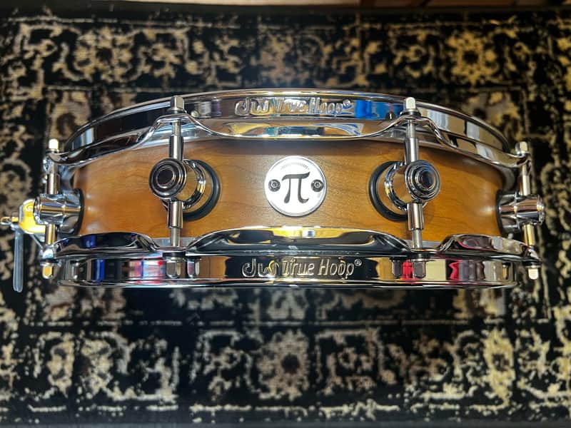 DW 3.14" x 14" Collector's Series Pure Cherry Pi Shell Snare Drum - Natural Satin Oil w/ Chrome Hardware image 1