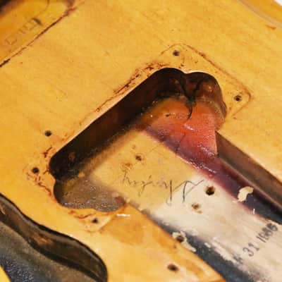 1966 Mosrite The Ventures Model Mark V Vintage Electric Guitar Body – Rare Original ’66 MK V German Carve Ventures II Part Made in Bakersfield CA (B802) image 9