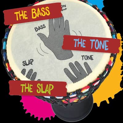 PANYARD Slap Djembe Rope Tuned - CARNIVAL - 12" image 2