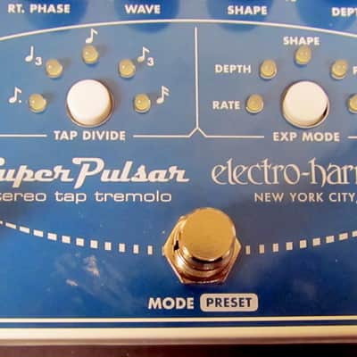 Mint Electro-Harmonix Super Pulsar Analog Stereo Tap Tremolo Mint Condition image 13