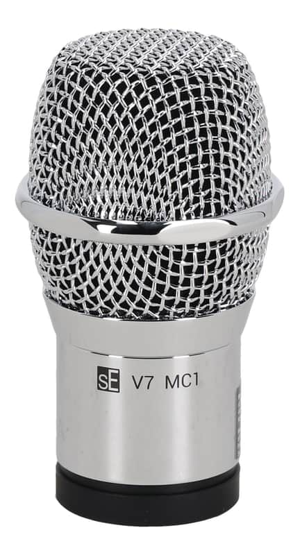 Se Electronics V7 MC1 Chrome Wireless Mic Capsule+Pouch For Shure Transmitter image 1