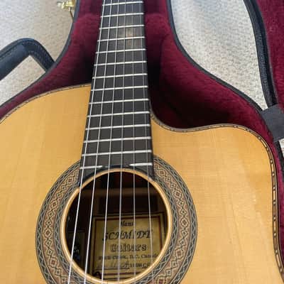 Hans Schmidt  Cr-1 1998 Natural nylon classical acoustic electric image 2