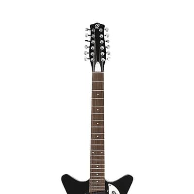 Danelectro D59V12-BLK DANO 59 Shorthorn Shape Vintage 12-String Electric Guitar image 5