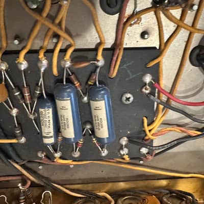 Fender Bassman 6G6-B Brownface 50-Watt 2x12" Piggyback Guitar Amp 1963 - 1964 - Blonde image 7
