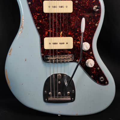 LsL Instruments Placerita, JM Style Offset Ash Body, 5A Maple Neck w/Rosewood FB, Sonic Blue, HSC image 6