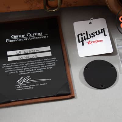 2014 Gibson Custom Shop Les Paul Custom Silverburst w/ OHSC + COA image 10