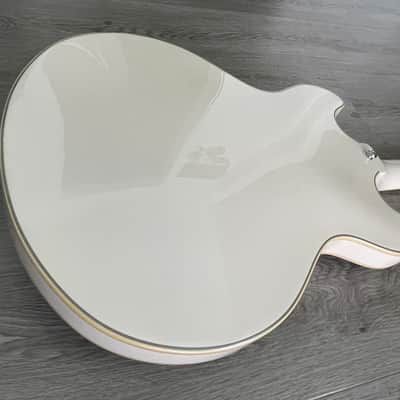D'Angelico Premier DC Semi-Hollow Double Cutaway Electric Guitar 2019 - 2020 - Champagne with KILLER Taylor Gigbag image 12