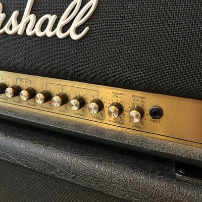 Marshall JCM 900 Model 4100 Hi Gain Dual Reverb 2-Channel 100-Watt Guitar Amp Head 1990 - 1999 - Black image 5