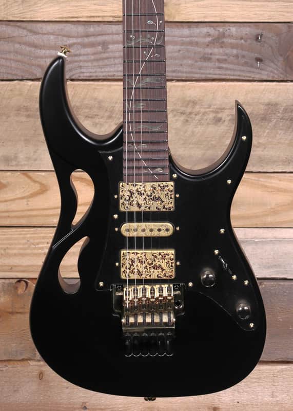 Ibanez Steve Vai Signature PIA3761 Electric Guitar Onyx Black w/ Case image 1