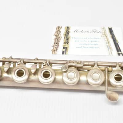 Vintage Gemeinhardt Sterling Silver Handmade 3SSB Open Hole Flute Inline B Foot image 6