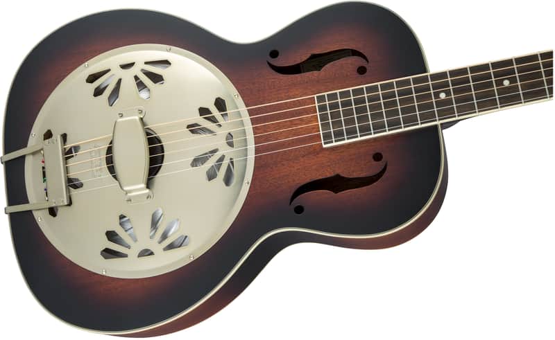 Gretsch G9240 Alligator Round-Neck, Mahogany Body Biscuit Cone Resonator Guitar - 2-Color Sunburst image 1