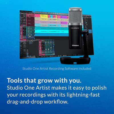 PreSonus Revelator USB Condenser Microphone for Podcasting, Live Streaming, with Built-in Voice Effects plus Loopback Mixer for Gaming, Casting, and Recording Interviews over Skype, Zoom, Discord image 7