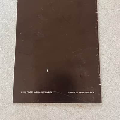 Fender 1998 Owners Manual 1998 - Red Black image 3