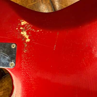 Fender Jaguar 1966 - Candy Apple Red -100% Original - OHSC image 13