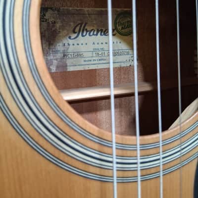 Ibanez AVC11-ANS Artwood Vintage Series Solid Spruce/Mahogany Grand Concert 2010 - 2018 - Antique Natural Semi-Gloss image 10