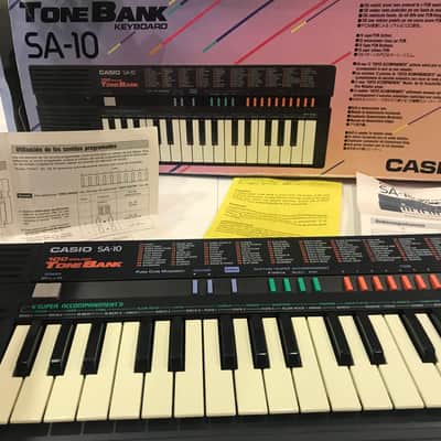 Casio SA-10 Mini Synthesizer (Box and Instructions) 1982-1988 Black image 3