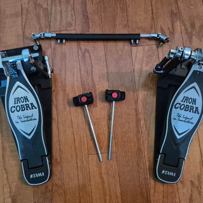 Tama HP900PWN Iron Cobra 900 Series Power Glide Double Bass Drum Pedal 2010s - Black/Chrome image 1