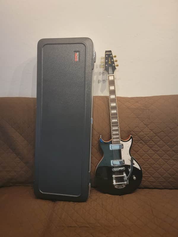 Aria 212-MK2-BK Pro II Bowery Chambered Construction Nato Body &Neck 6-String Electric Guitar w/Case image 1