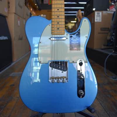 Fender American Professional Classic Telecaster Electric Guitar Faded Lake Placid Blue w/Padded Gig Bag image 1