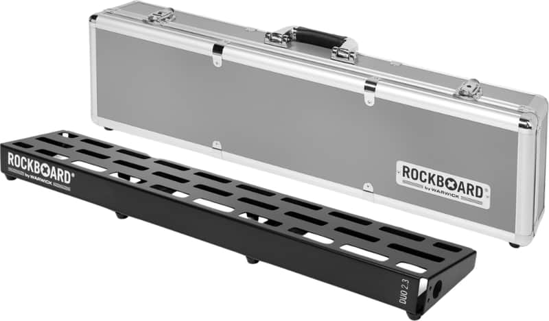 RockBoard DUO 2.3 Pedalboard, 28.4" x 5.6" w/ Flight Case image 1