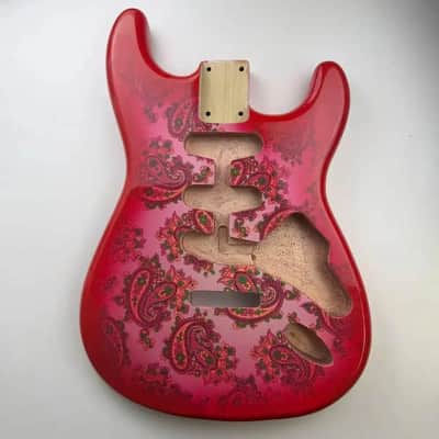 Red Amoeba Alder Wood Guitar Stratocaster Strat Style Body image 4