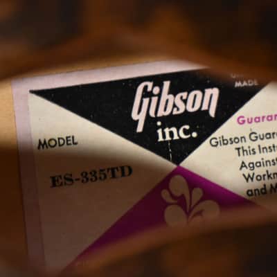 1972 Gibson ES-335TD Walnut Finish w/OHSC image 24