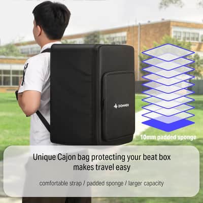 Cajon DCD-1K Wooden Drum Box with Soft Case Gig Bag image 6