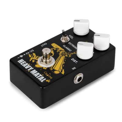 Caline CP-77 Black Heavy Matal Distortion Guitar Effect Pedal image 3