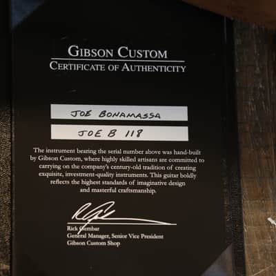 Minty! 2012 Gibson Custom Shop Joe Bonamassa Les Paul Signature Electric Guitar Hand Signed + COA OHSC image 12