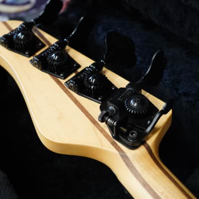 Schecter USA CUSTOM SHOP Michael Anthony Koa Top 4-String Electric Bass Guitar w/ Black Tolex Hard Case image 3