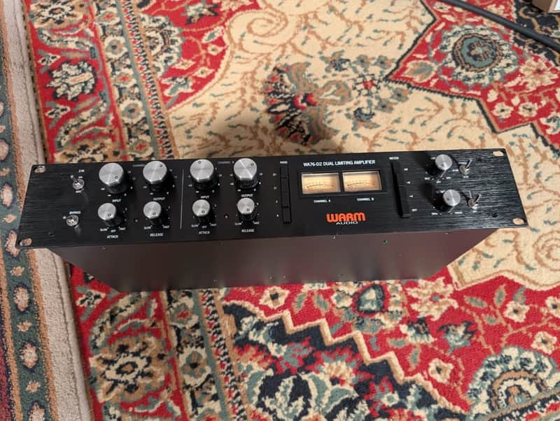 Warm Audio WA76-D2 Stereo FET Compressor 2024 - Present - Black image 1