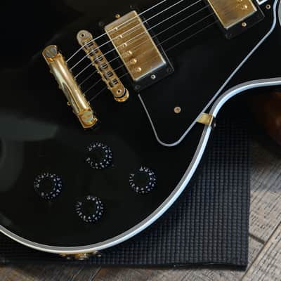 2016 Gibson Les Paul Custom Lite Electric Guitar Black Ebony + OHSC image 7
